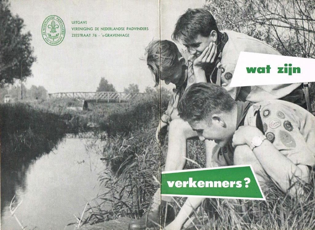 scouting Brochure Wat zijn Verkenners - ca. 1960 NPV, Verzamelen, Scouting, Ophalen of Verzenden, Zo goed als nieuw, Boek of Tijdschrift