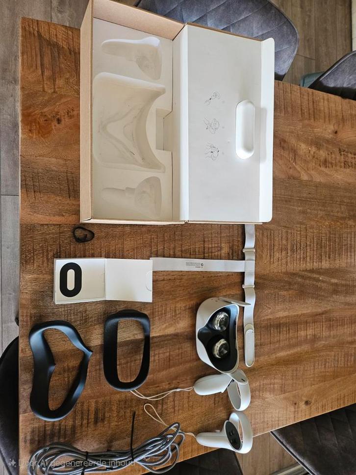 Meta Quest 2 128GB met toebehoren, Spelcomputers en Games, Virtual Reality, Zo goed als nieuw, Overige platformen, Ophalen of Verzenden