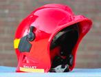 Brandweerhelm brandweer Gallet rood, Verzamelen, Ophalen of Verzenden, Landmacht, Nederland, Embleem of Badge