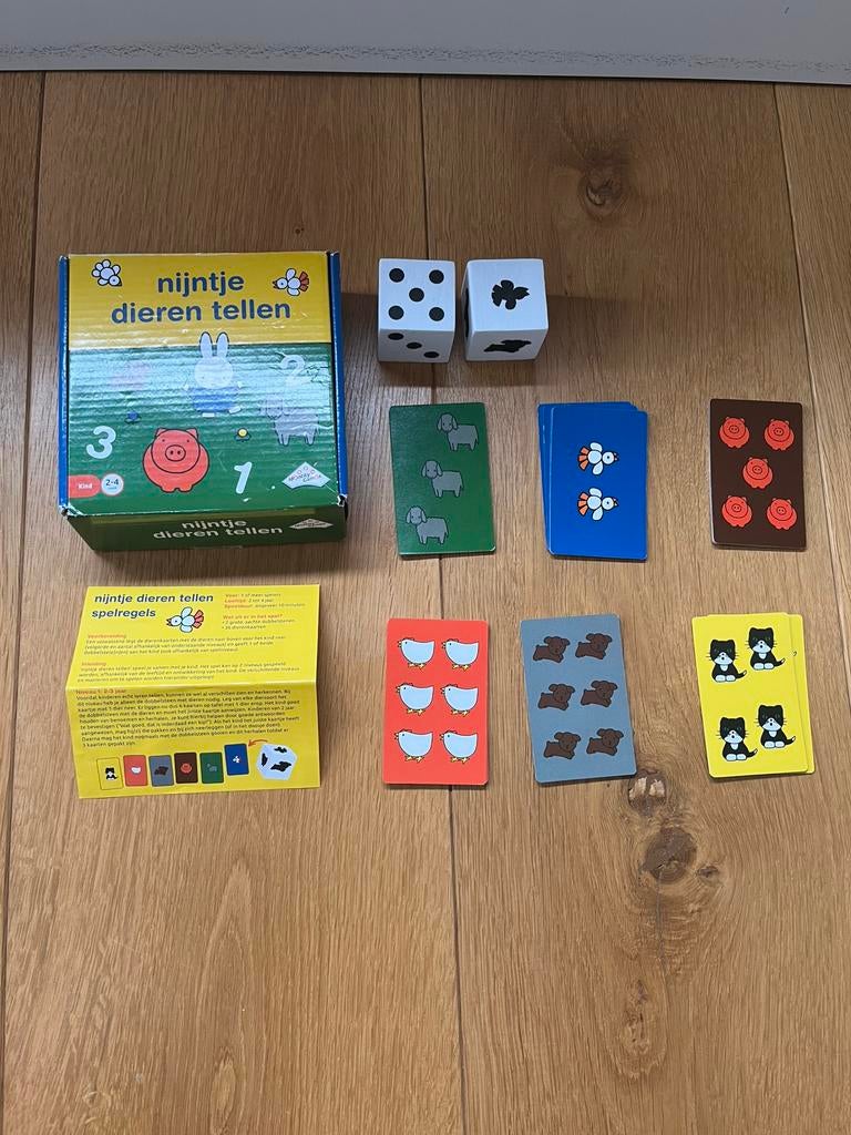 Nijntje dieren tellen spel, Ophalen of Verzenden, Zo goed als nieuw, Rekenen