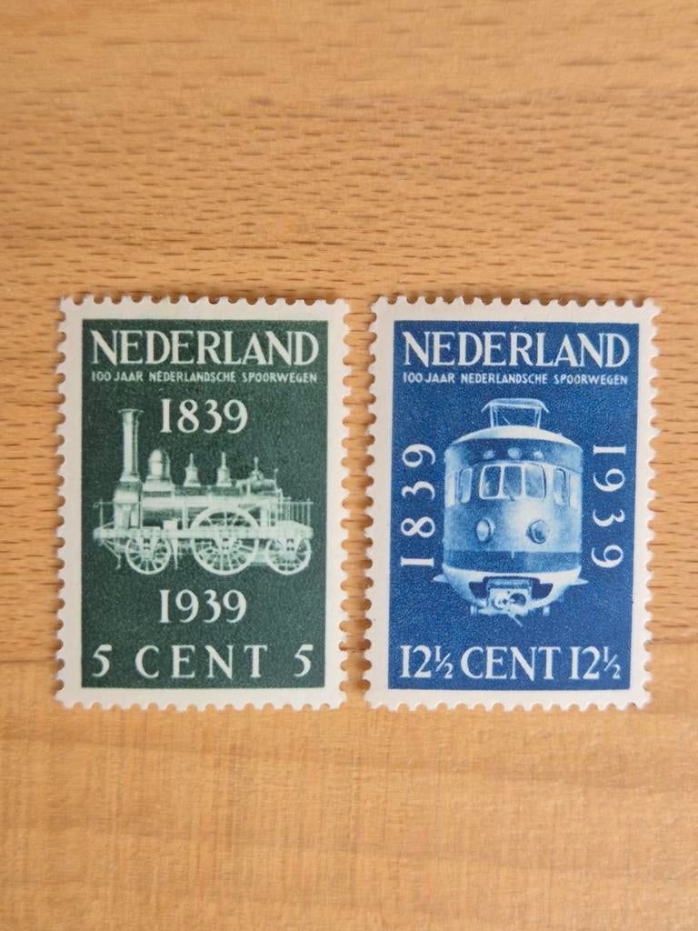 Nederland 1939 spoorwegen, Postzegels en Munten, Postzegels | Nederland, Ophalen of Verzenden, T/m 1940, Postfris