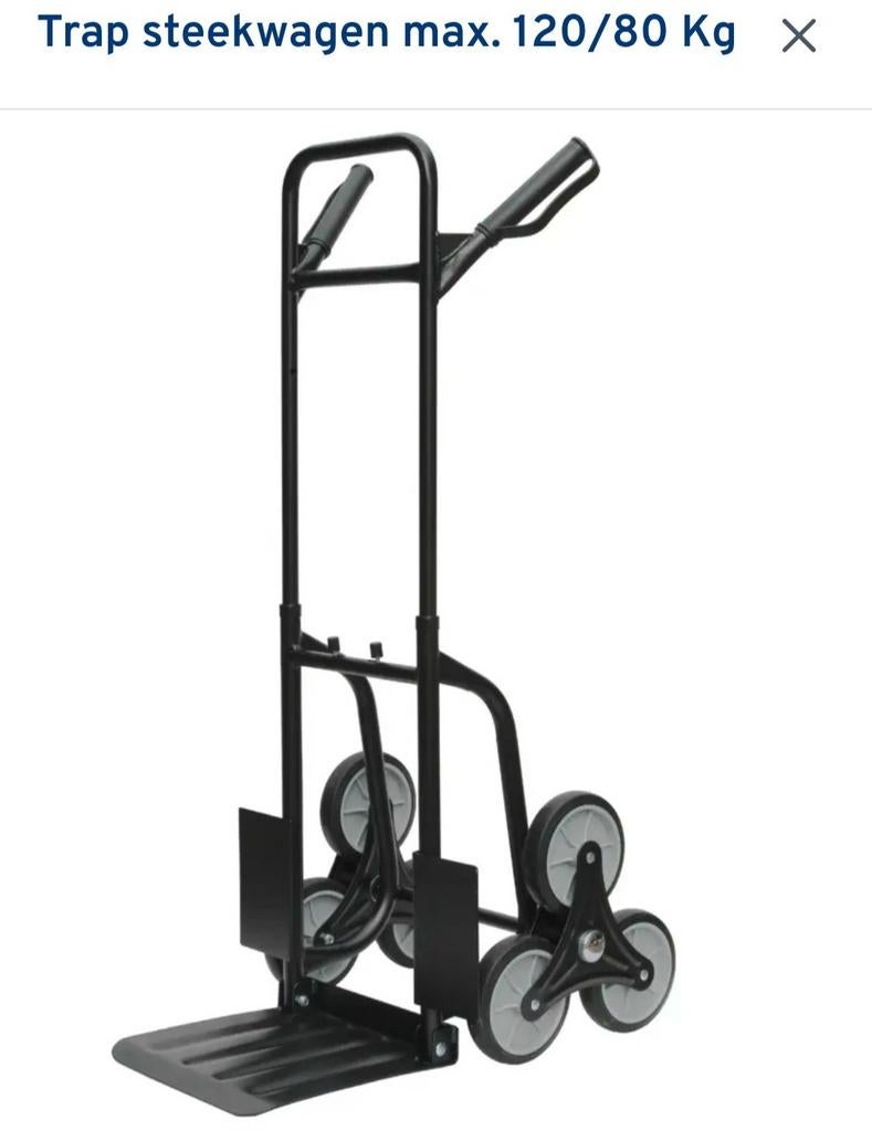 Handige trap- steekwagen, zo goed als nieuw, Doe-het-zelf en Verbouw, Ophalen, Zo goed als nieuw, Steekwagen