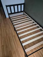 Houten bedframe met lattenbodem - 90x200 cm, 90 cm, Eenpersoons, Zwart, Ophalen of Verzenden
