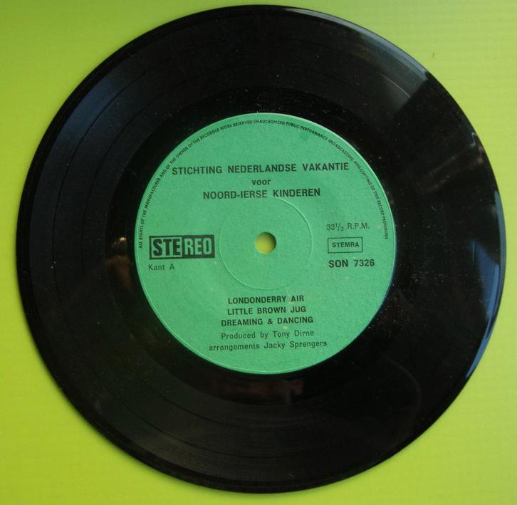 stichting Nederlandse vakantie voor Noord-Ierse kinderen  ep, Cd's en Dvd's, Vinyl Singles, Gebruikt, Single, 7 inch, Ophalen of Verzenden