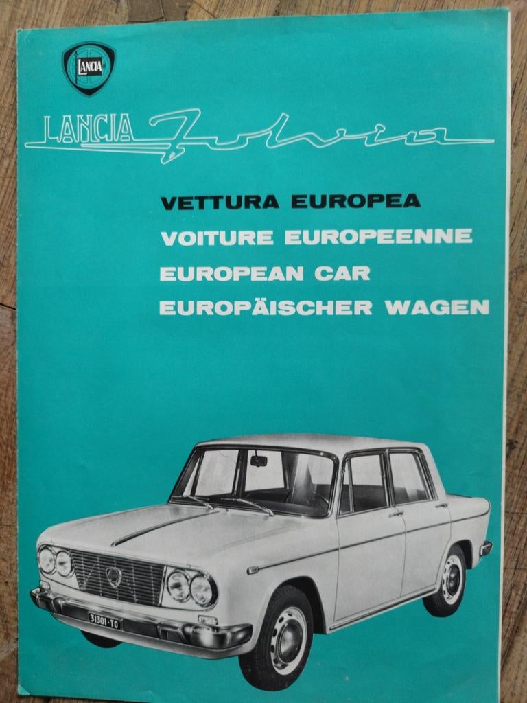 Lancia Fulvia brochure 1964, Ophalen of Verzenden, Zo goed als nieuw, Lancia