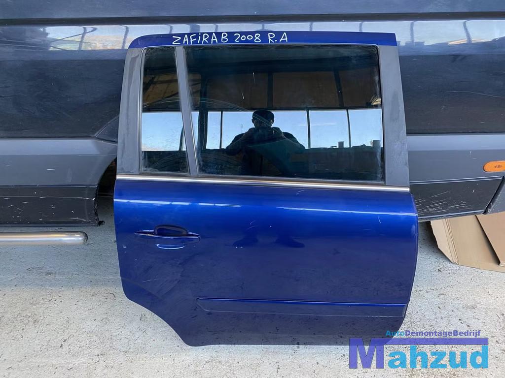 OPEL Zafira B blauw Z21B Rechts rechter Achter deur portier, Auto-onderdelen, Carrosserie en Plaatwerk, Deur, Opel, Achter, Rechts