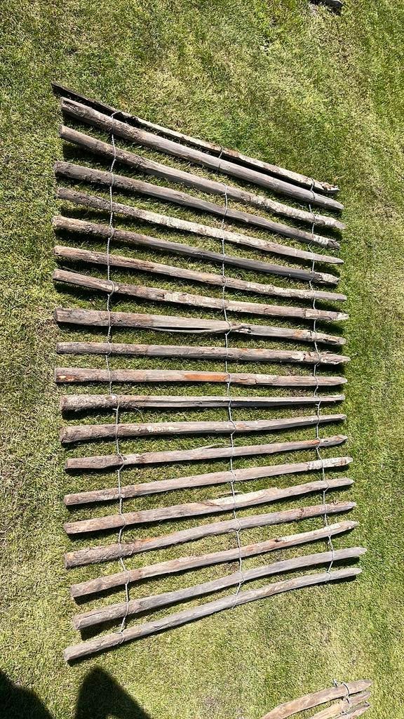 Schapen hekwerk kastanje hout, Ophalen, Gebruikt, Hout, Tuinhek