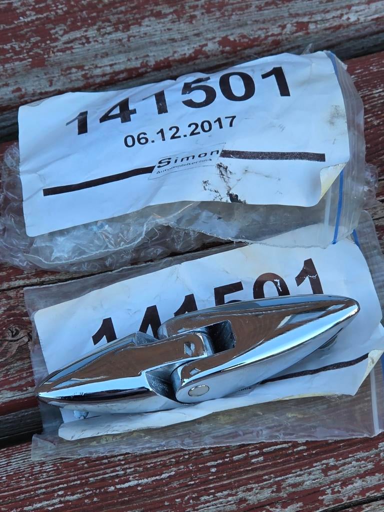 Alpine Renault A110 nieuw verchroomde scharnieren achterklep, Auto-onderdelen, Achterklep, Renault, Nieuw, Ophalen of Verzenden