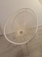 Stijlvolle Draadstoel Tuinstoel - Zo goed als nieuw, Ophalen, Wit, Zo goed als nieuw, Metaal