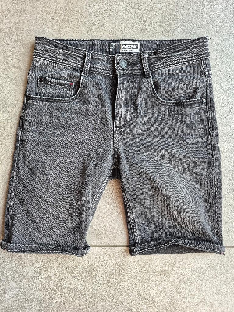 Grijze korte Raizzed spijkerbroek 152, Broek, Gebruikt, Ophalen of Verzenden, Raizzed