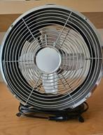 Zwarte ronde pervane / ventilator, Ophalen of Verzenden, Zo goed als nieuw, Tafelventilator