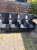 4x verstelbare tuinstoel Jutlandia., Tuin en Terras, Tuinsets en Loungesets, Ophalen, Stoel