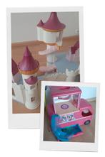 Barbie Glam camper en princessen kasteel. Groot, Ophalen, Gebruikt, Jongen of Meisje