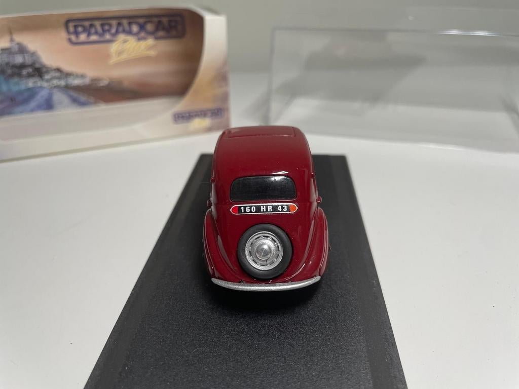 Miniature Paradcar 1/43 – Peugeot 202 Berline 1938 (Rouge, Comme Neuve)