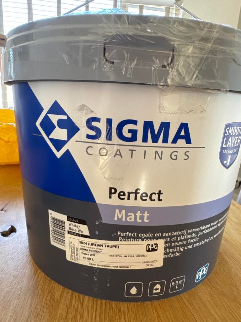 Sigma Perfect Matt Muurverf 10L Urban Taupe, Overige kleuren, 5 tot 10 liter, Nieuw, Ophalen of Verzenden