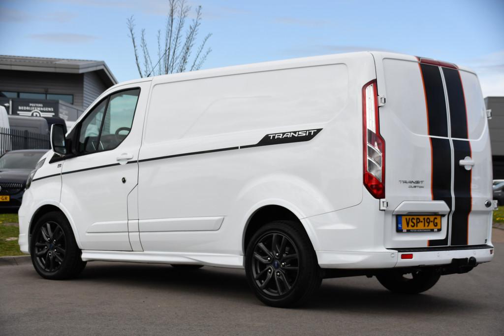 Ford Transit Custom 290 2.0 TDCI L1H1 Sport Camera, Cruise,, Auto's, 15 km/l, Euro 6, Leder en Stof, Wit