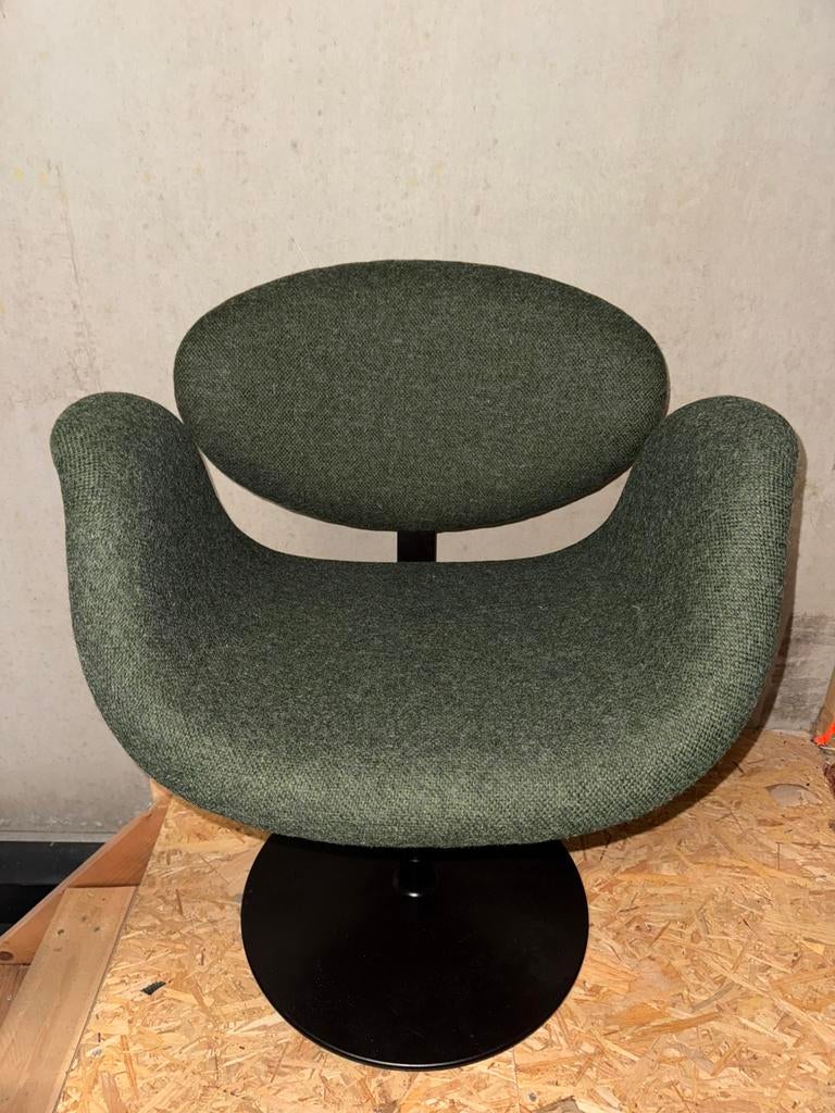 Artifort Little Tulip stoel (4x) F163 donkergroen, Ophalen, Overige kleuren, Luxe exclusief design, Zo goed als nieuw