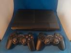 Playstation 3 Super Slim met 2 nieuwe controllers, Spelcomputers en Games, Super Slim, Met 2 controllers, Zo goed als nieuw, Met harde schijf
