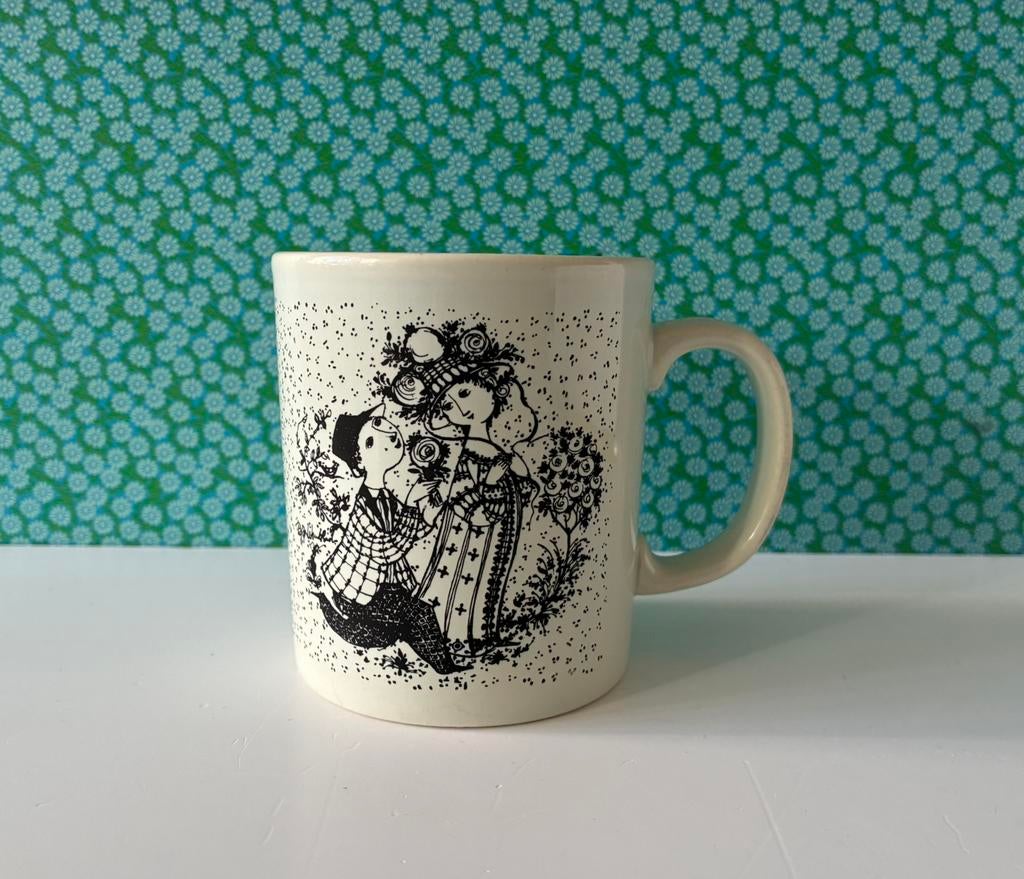 Vintage mok Juni Roser Bjørn Wiinblad Denmark, Huis en Inrichting, Keuken | Servies, Gebruikt, Ophalen of Verzenden, Nvt, Overige stijlen