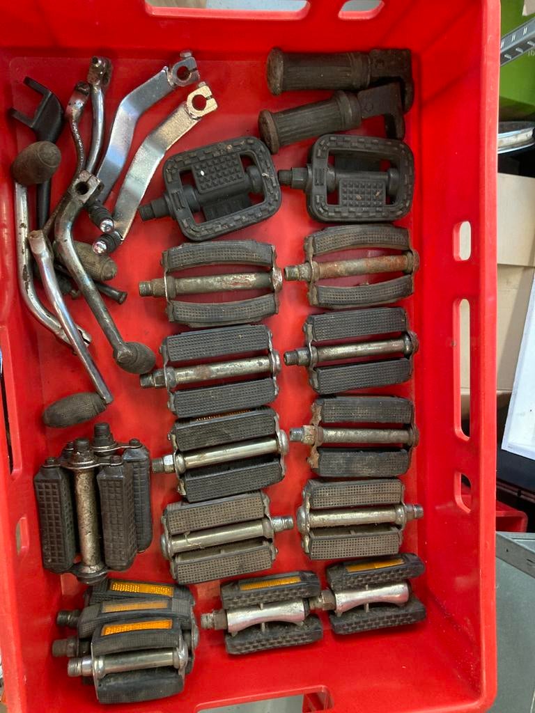 Partij trappers/ pedalen oldtimer brommers, Fietsen en Brommers, Brommeronderdelen | Oldtimers, Ophalen of Verzenden, Gebruikt