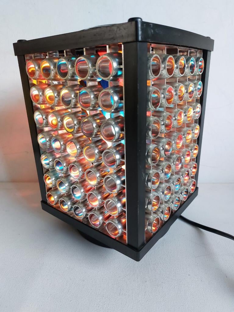Vintage Space Age draai lamp - Kleurrijke Lichteffecten, Ophalen of Verzenden