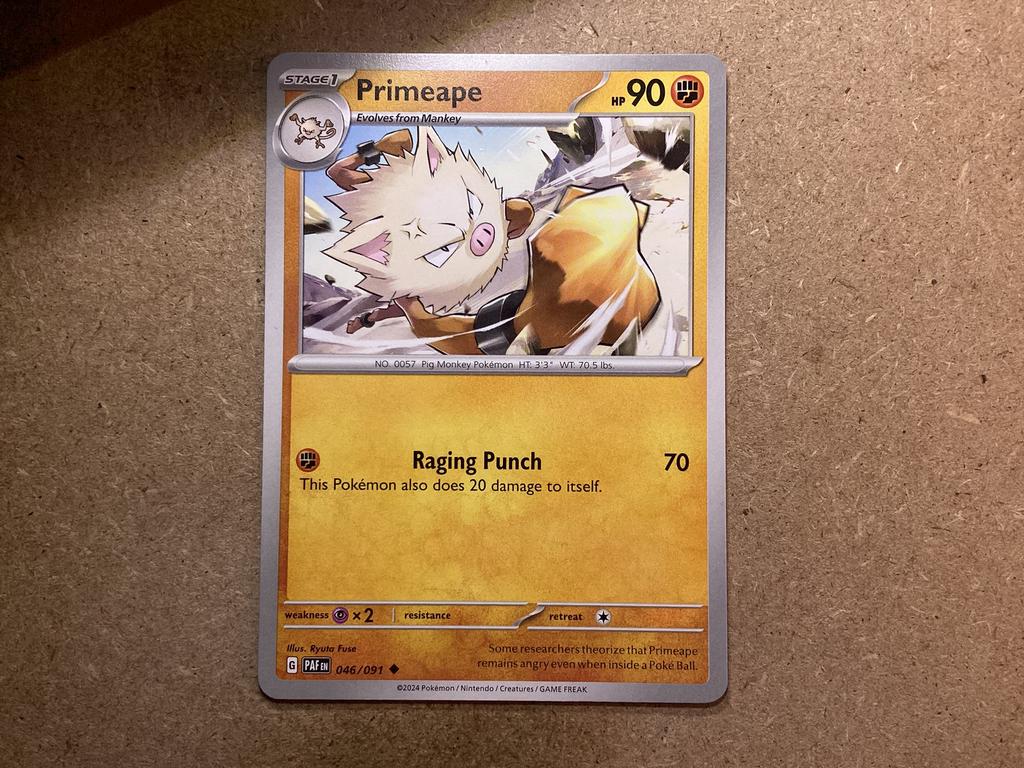 1x Primeape [PAF 046/091] (Near Mint), Ophalen of Verzenden, Zo goed als nieuw, Losse kaart