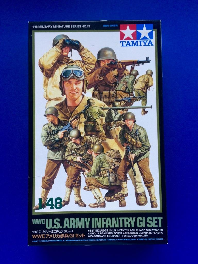 Tamiya	32513	WWII U.S. Army Infantry GI Set	1/48, Hobby en Vrije tijd, Modelbouw | Figuren en Diorama's, Verzenden, Nieuw, 1:35 tot 1:50