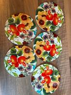 Set van 5 keramische onderzetters met bloemmotief, Huis en Inrichting, Woonaccessoires | Onderzetters, Ophalen of Verzenden, Nieuw