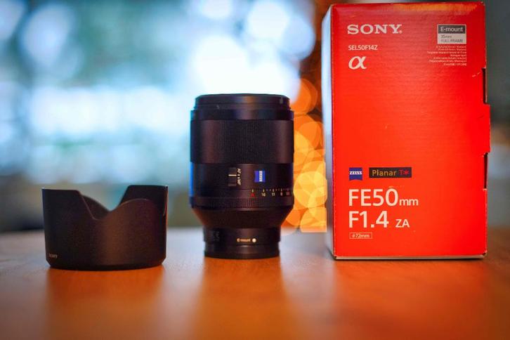 Sony FE 50mm F/1.4 ZA ZEISS Planar T*, Audio, Tv en Foto, Fotografie | Lenzen en Objectieven, Zo goed als nieuw, Standaardlens