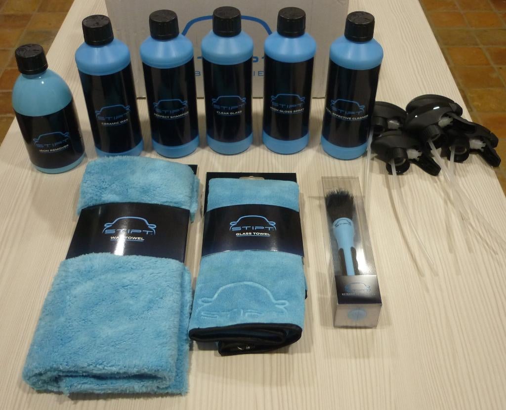 Nieuw Stipt exterieur pakket, shampoo, wax, glas, doek, Auto diversen, Onderhoudsmiddelen, Ophalen of Verzenden