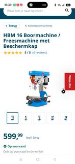 HBM 16 Kolomboor / Freesmachine met Beschermkap, Ophalen, Gebruikt, Overige soorten, HBM