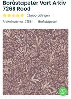 Nieuw: 5 rollen behang, Boråstapeter Vart Arkiv, Huis en Inrichting, Stoffering | Behang, Ophalen of Verzenden, 50 tot 75 m², Paars