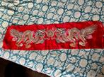 Antiek Chinees geborduurd wandkleed zijde drakenjacquard, Ophalen of Verzenden