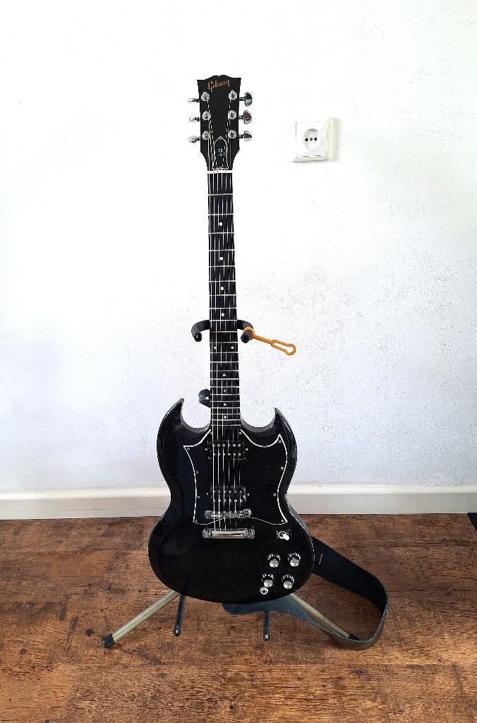 Gibson SG zwart, Muziek en Instrumenten, Snaarinstrumenten | Gitaren | Elektrisch, Ophalen, Gebruikt, Solid body, Gibson