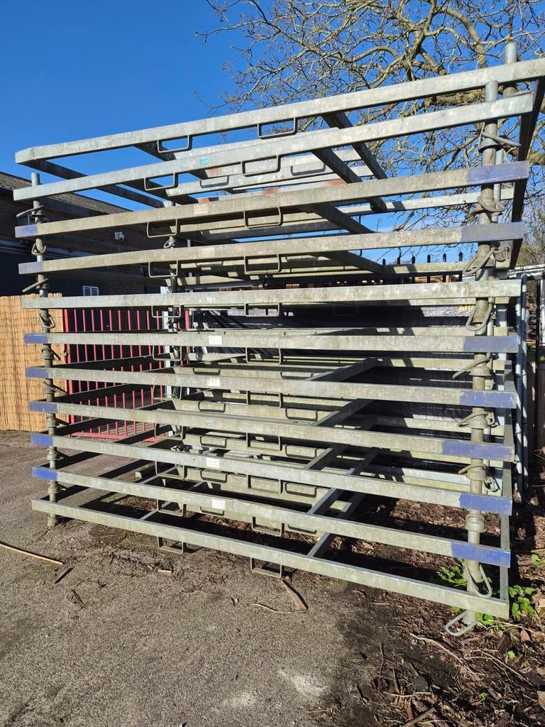 Horizontale bouwhek opslag transportbok, Tuin en Terras, Tuinhekken en Hekwerk, Ophalen, Gebruikt, IJzer, Overige typen