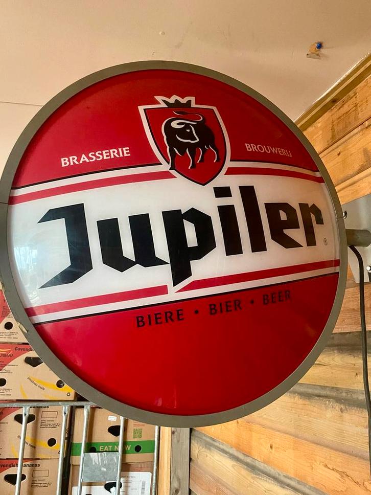 Jupiler grote lamp met verlichting, Verzamelen, Biermerken, Reclamebord, Plaat of Schild, Jupiler, Ophalen