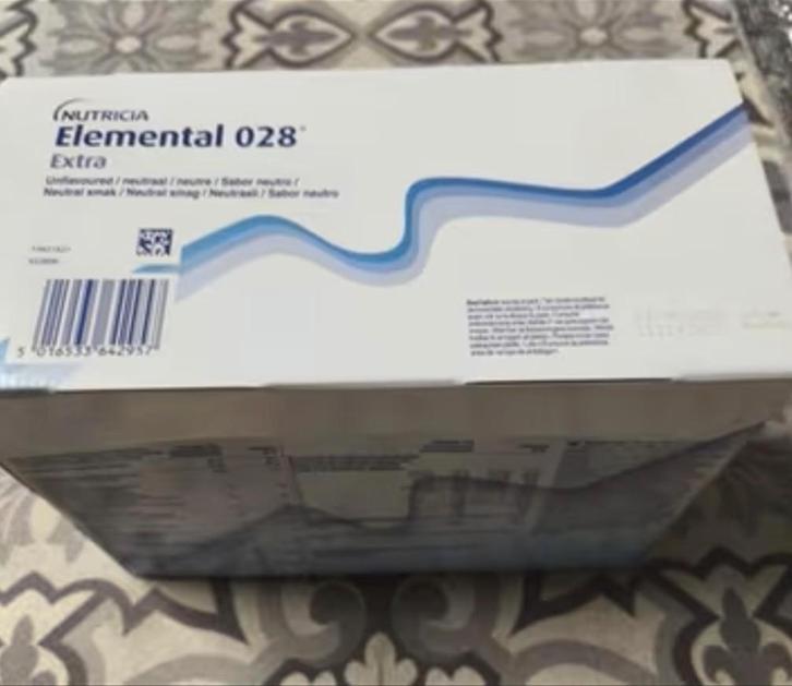 Nutricia Elemental 028 drinkvoeding bijvoeding 4 dozen, Diversen, Levensmiddelen, Ophalen of Verzenden