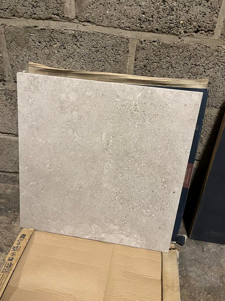 Vloer- en wandtegel Aleluia Stone Age 59,2x59,2 (2 pakketten, Doe-het-zelf en Verbouw, Tegels, Ophalen, 60 cm of meer, 40 tot 60 cm