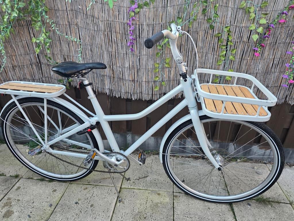 Damesfiets 28 inch, voordrager en achterdrager SPIJKENISSE, Fietsen en Brommers, Fietsen | Dames | Damesfietsen, 53 tot 56 cm