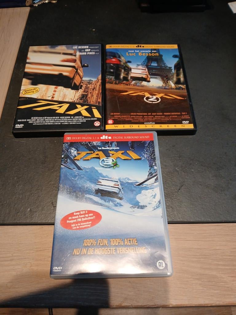 Taxi 1, 2 en 3  (luc besson), Ophalen of Verzenden, Zo goed als nieuw