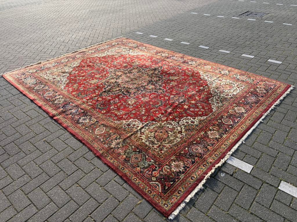 Perzisch tapijt, Huis en Inrichting, Stoffering | Tapijten en Kleden, Zo goed als nieuw, 200 cm of meer, Rechthoekig, Ophalen