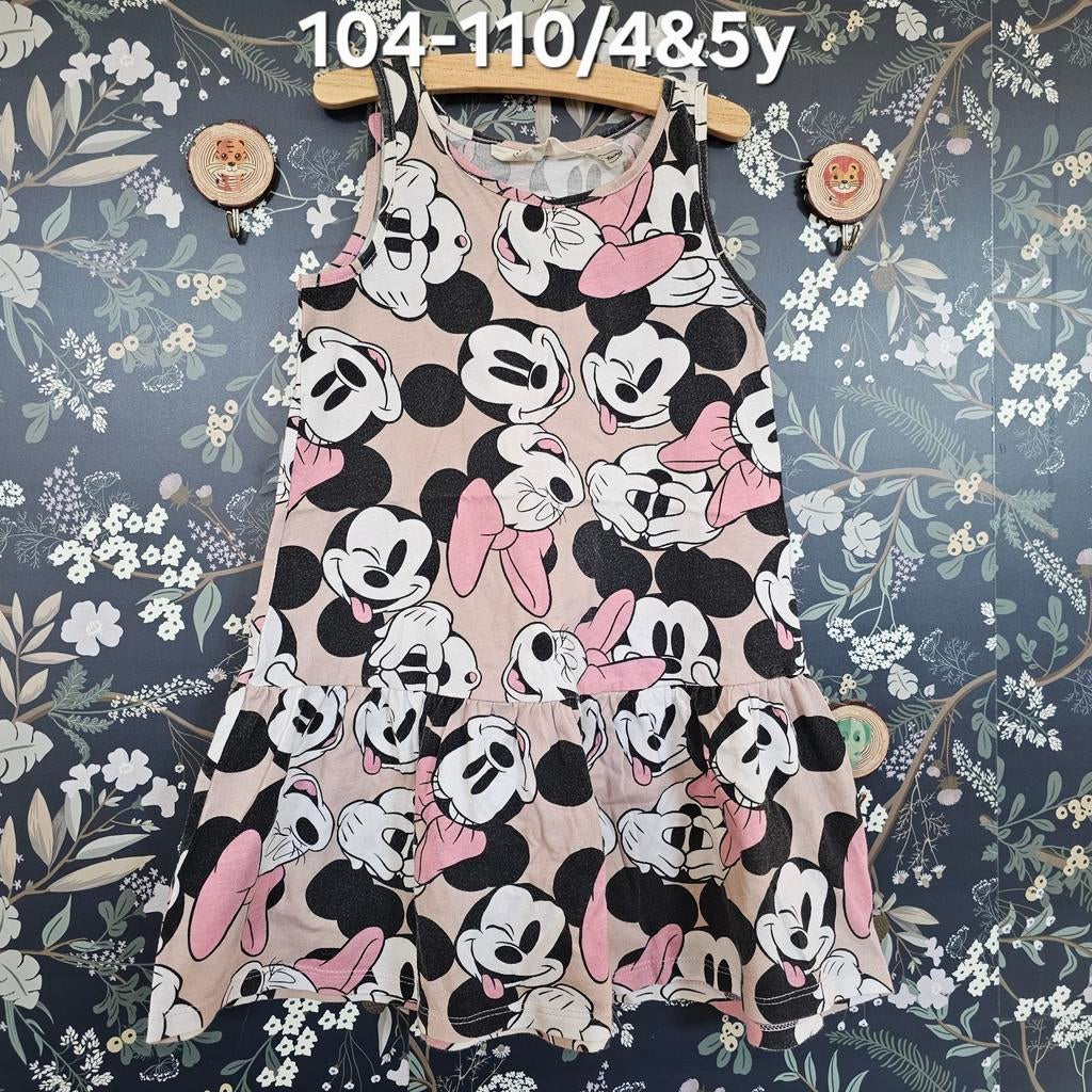 Mickey & Minnie Mouse jurk maat 104-110 (4-5 jaar), Ophalen of Verzenden, Gebruikt, Disney, Meisje