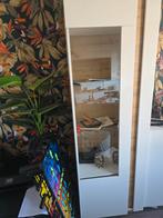 Vitrinekast glazen hoogglans witte kast, Huis en Inrichting, Ophalen, 25 tot 50 cm, 50 tot 100 cm, 150 tot 200 cm
