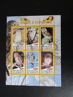 Postzegel Vogel: Vel 3 met 6 versch. Uilen uit Djibouti, Ophalen of Verzenden, Gestempeld, Dier of Natuur