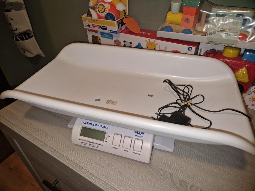 Baby weegschaal., Witgoed en Apparatuur, Weegschalen, Ophalen, 1 tot 500 gram, Zo goed als nieuw, Personenweegschaal