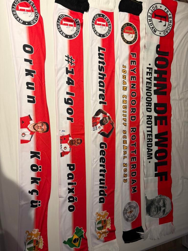 Feyenoord sjaals, Ophalen of Verzenden, Zo goed als nieuw, Feyenoord, Vaantje of Sjaal