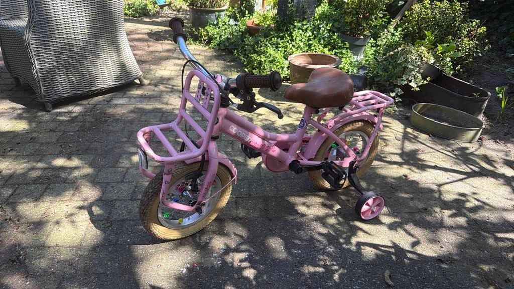 Fietsje met zijwieltjes; kinderfiets, Ophalen, Gebruikt