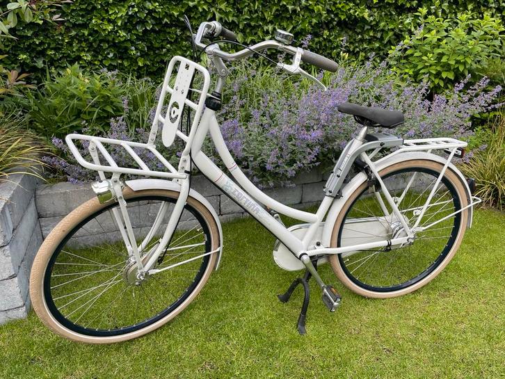 Cortina Roots Transportfiets - Wit, Fietsen en Brommers, Fietsen | Dames | Damesfietsen, Zo goed als nieuw, Overige merken, Versnellingen