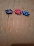 3 Hoofdprijs auto speldjes - rood en blauw, Ophalen of Verzenden