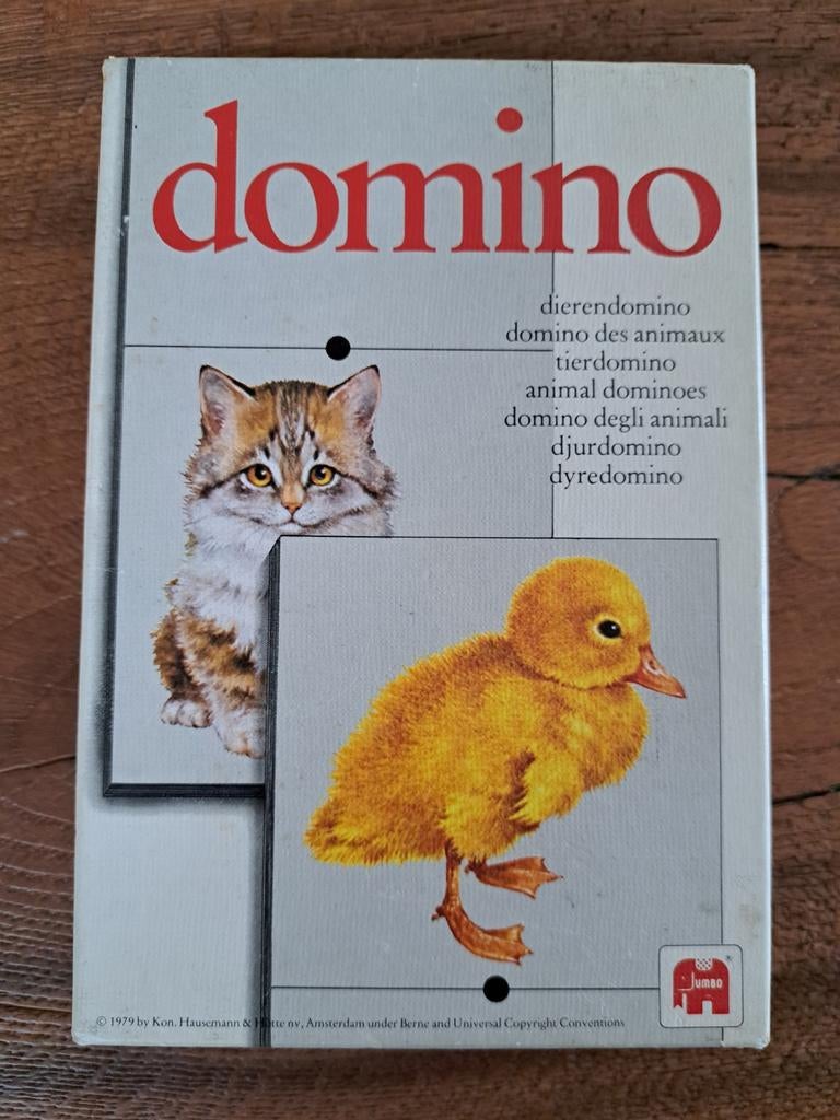 Dieren domino, Ophalen of Verzenden, Zo goed als nieuw